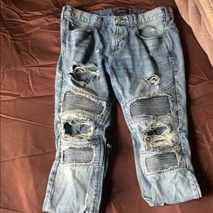 Pacsun ribbed distressed jeans